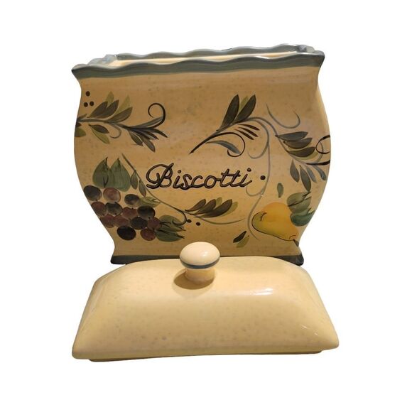 HOMEMADE FOR NONNI'S VINTAGE BISCOTTI COOKIE OR FRUIT JAR. ^ - Picture 2 of 9